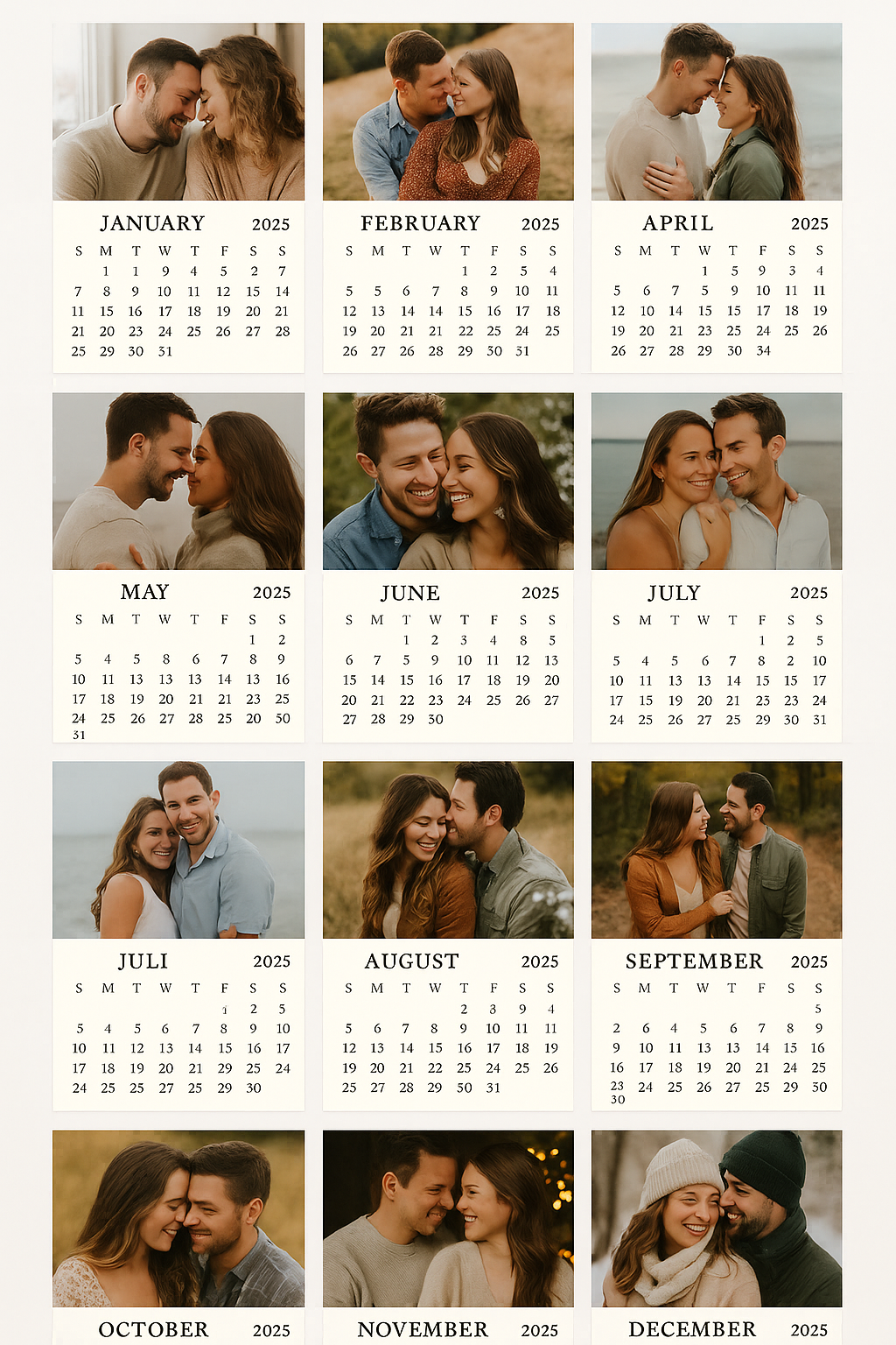 Calendar Magnet Sample 1